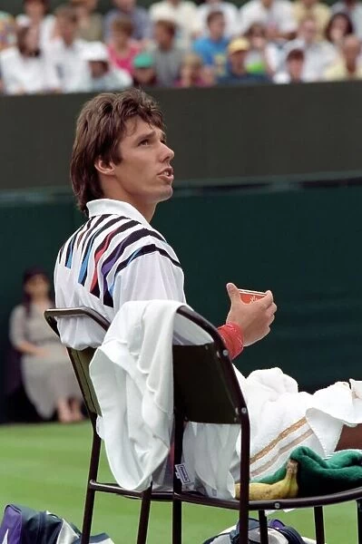 All England Lawn Tennis Championships at Wimbledon. Michael Stich during