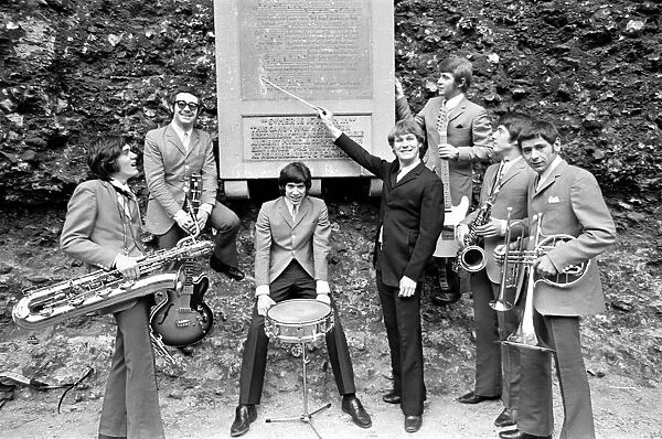 The Amboy Dukes pictured at Reading Abbey Ruins, Berkshire, in 1968
