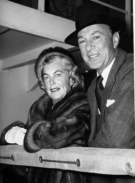 American actor Gary Cooper with his wife Sandra October 1959