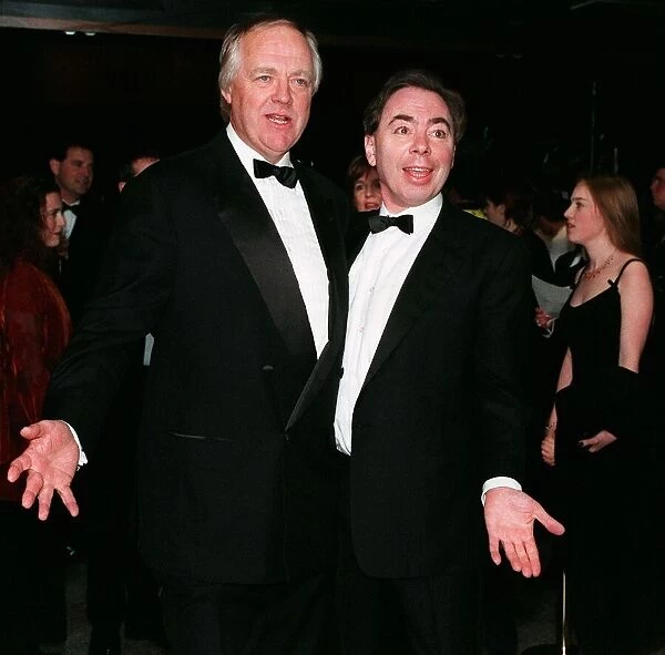 Andrew Lloyd Webber and Tim Rice at the London Premiere of the film musical Evita Dbase