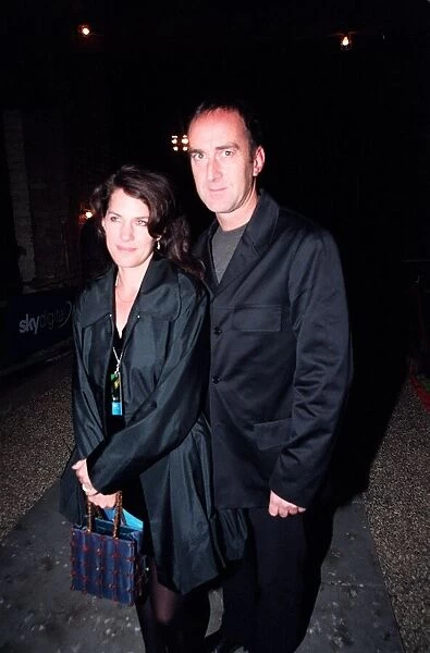 Angus Deayton Actor  /  TV Presenter October 98 Ariving for the launch of Sky Digital