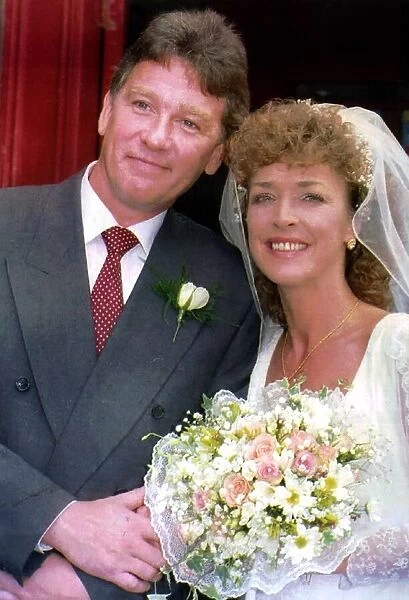 Anne Kirkbride actress who plays Deirdre in Coronation Street with husband David Beckett