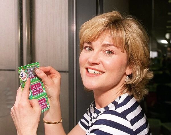 Anthea Turner TV Presenter Daily Mirror National Lottery Scratchcards Competition