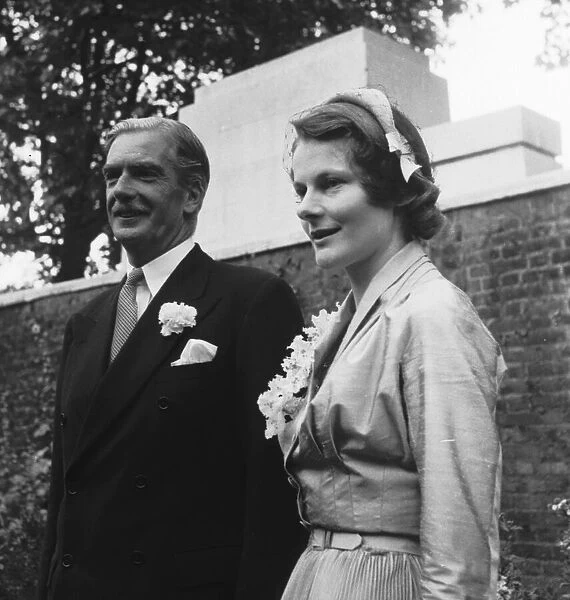 Anthony Eden and Clarissa Churchill on the day of their wedding