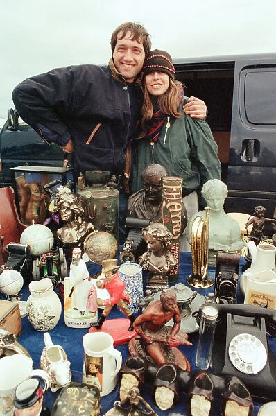 Antique car boot sale. 7th November 1991