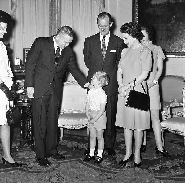 Apollo Astronaut Frank Bowman and wife Susan meet HRH Queen Elizabeth II, Prince Philip