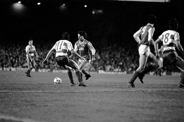 Arsenal 3 v. Queens Park Rangers 1. Division One Football. December 1986 LF21-11-001