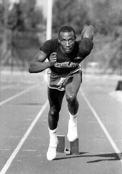 Athlete - Linford Christie training. June 1986 P008096