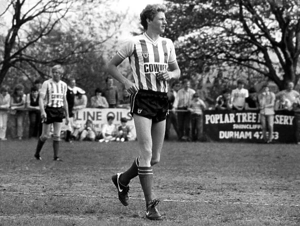 Athlete Steve Cram Steve Cram in a Sunderland Football Strip 26 May 1986