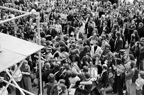 The audience at the London Rock and Roll Show at Wembley Stadium, London. 5th August 1972