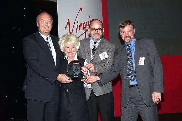 Barbara Windsor with the inventors of viagra May 1999 who received the inventor of