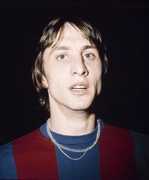 Barcelona footballer Johan Cruyff pictured before his side'