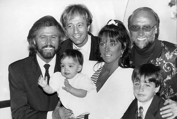 Barry Gibb of the Bee Gees pop group with his wife Linda