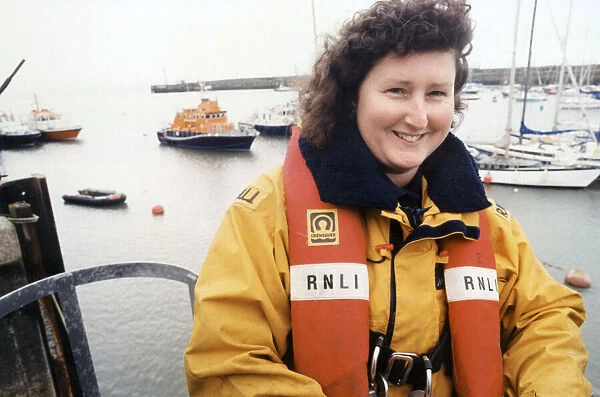 Barry lifeboat crew member Vicki Phillips. 19th January 1998