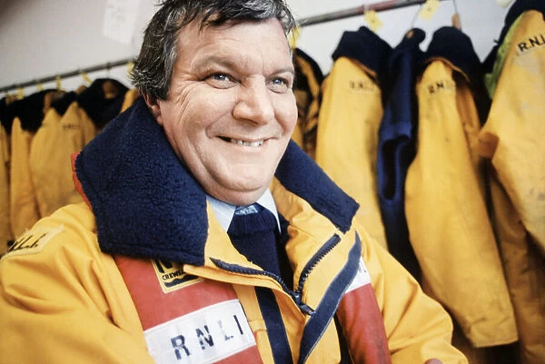Barry lifeboat crewman Phil Cummins who received the gold badge for 22 years service