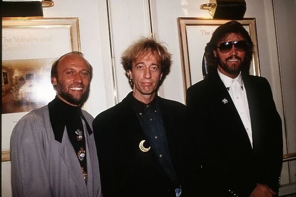 The Bee Gees Singers atthe Ivor Novello Awards at the Grosvenor House Hotel London
