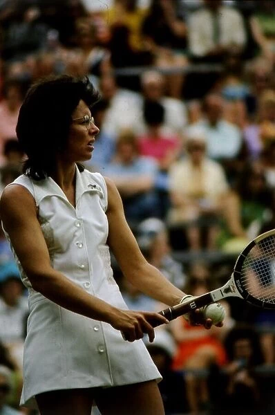Billie Jean King Tennis player at the 1973 Wimbledon championships