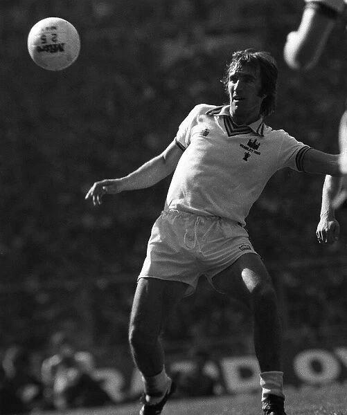 Billy Bonds challenges for the ball during the FA Cup Final match with Arsenal 1980