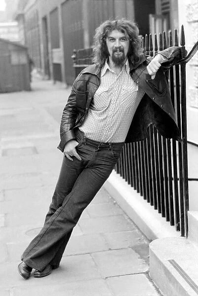Billy Connolly, Scottish folk singer turned comedian, pictured in London after a