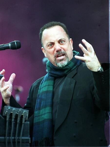 Billy Joel June 1998 during his duet concert with Elton John at Ibrox