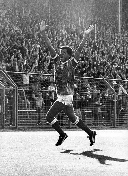 Birmingham City's Howard Gayle celebrates for Blues at St Andrew's