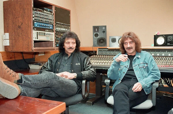 Black Sabbaths Tony Iommi and Geezer Butler. 7th April 1994