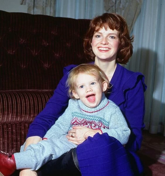 Blair Brown actress November 1983 with son child