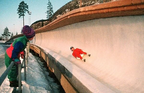 Bobsleigh run for Winter Olympics in Norway 1994