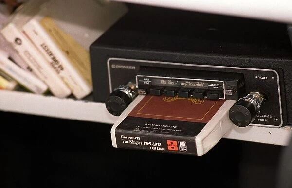 Bond car 875cc 8 track cartridge tape deck. April 1998