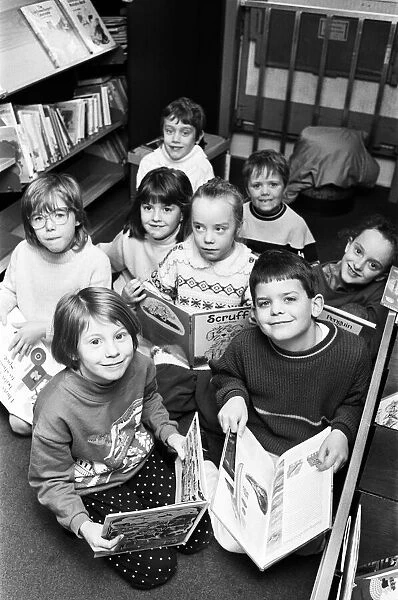 Bookworms Jennifer Shuttleworth, seven (left) and Andrew Parker, also seven