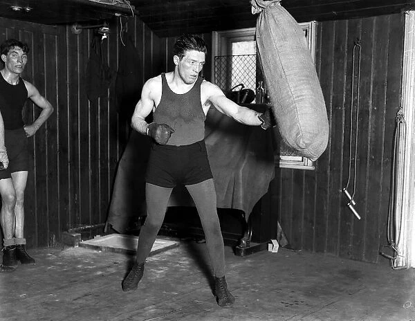 Boxer Ted 'Kid'Lewis in training Nov 1920