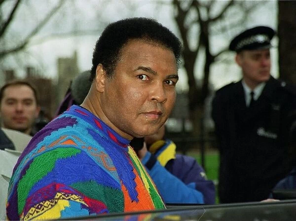 Boxing legend Muhammad Ali ( Cassius Clay ) February 1999 in Brixton London