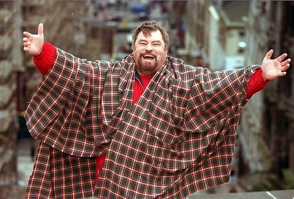 Brian Blessed actor February 1998 at the Royal Concert Hall Glasgow