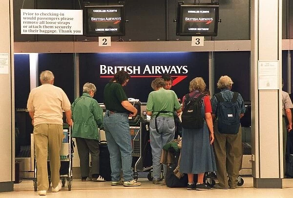 British Airways passengers check in at Edinburgh airport only to find their flight to