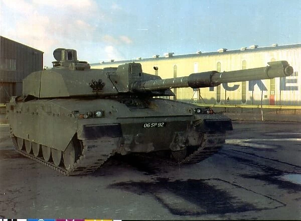 A British Challenger 2 Tank seen here at the Vickers Factory where they are built