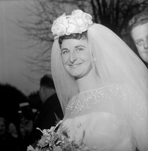 British rally driver Ann Wisdom, co-driver of Pat Moss, picture after her wedding to