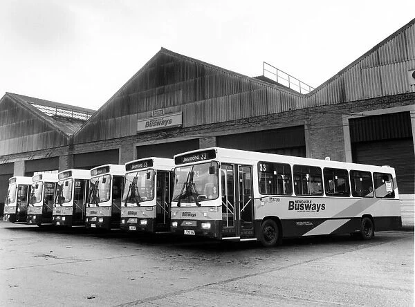Busways Blue Riband Fleet, Tyne and Wear. Circa 1993