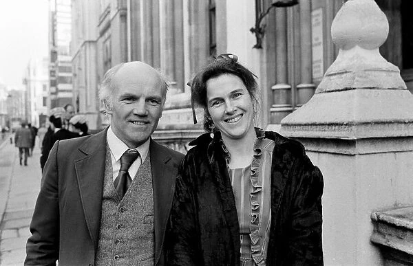 Campaigner Victoria Gillick and her husband Gordon Gillick outside a court in London