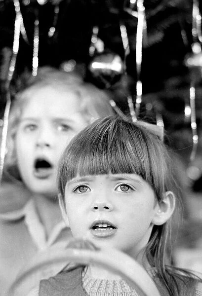 Carol singing at Christmas, Croxley Green, Hertfordshire, 1986
