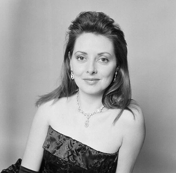 Carol Vorderman, Game Show Co-Host, Studio Pix, 22nd December 1987. Aged 26 years old