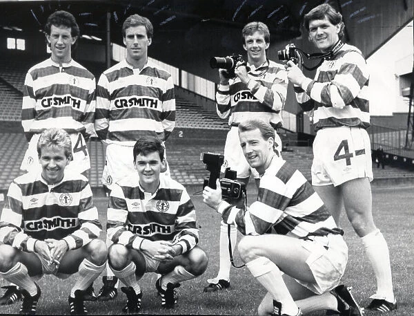 Celtic FC new strip launch 1987 centenary strip celtic player