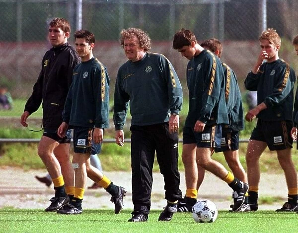 Celtic players during training in Portugal May 1998 Pic. G. Stuart