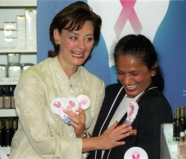 Cherie Booth QC wife of Prime Minister September 1998 Tony Blair launches the Breast