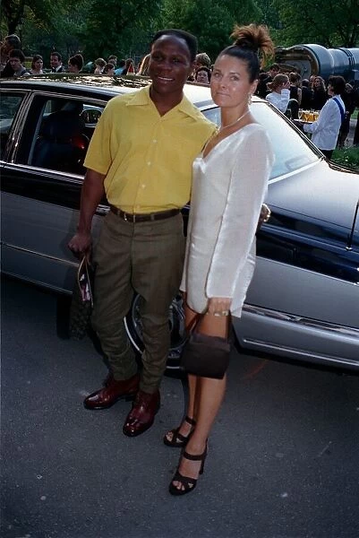 Chris Eubank Boxing June 98 Boxer arriving with wife Karen at the Imperial war