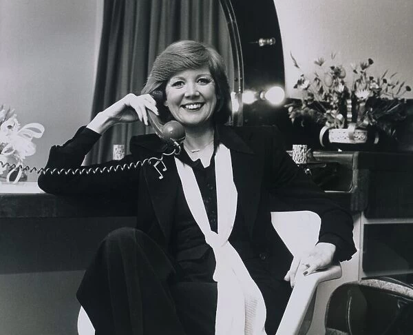 Cilla Black in her dressing room before her performance at the Coventry Theatre in '