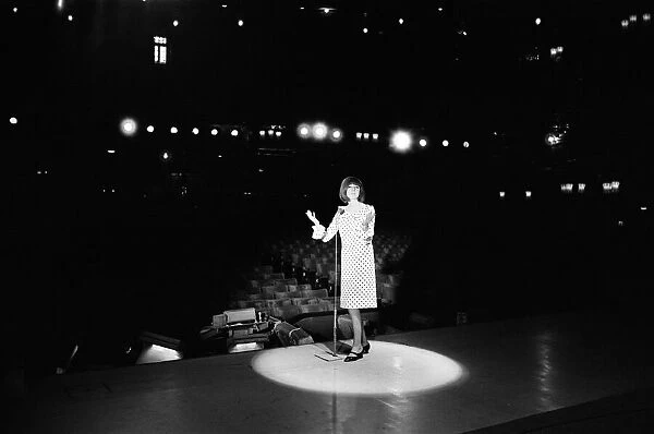 Cilla Black, at the London Palladium. 8th May 1964