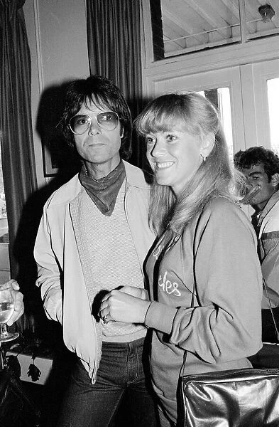 Cliff Richard with Sue Barker. 12th June 1982