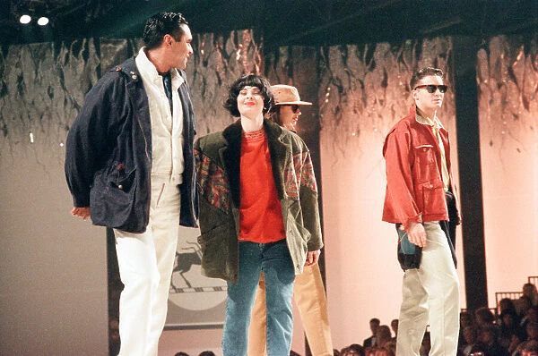 Clothes Show Live, models on the catwalk, Birmingham NEC, 6th December 1990