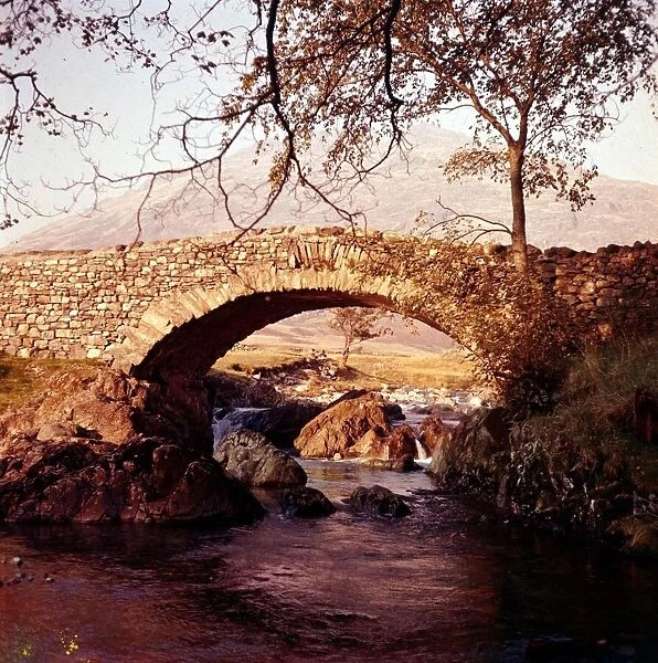 Cockley Beck bridge and Red How in the Lake District Cumbria