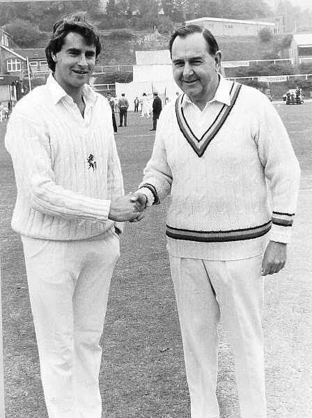 Colin Cowdray and his son Chris. Cricket players